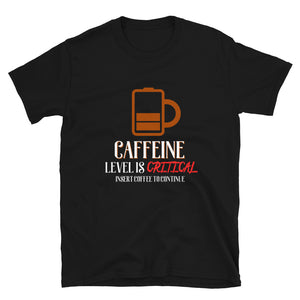 Caffeine Level Is Critical Insert Coffee To Continue