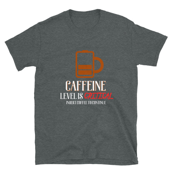 Caffeine Level Is Critical Insert Coffee To Continue